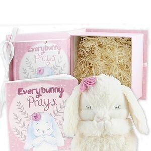 Pink and Cream Bunny Gift Set